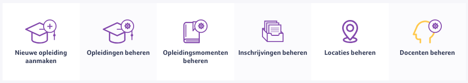 Opleidingsverantwoordelijke2.png Een opleidingsverantwoordelijke heeft verschillende functionaliteiten op het Edfin-platform om zelf opleidingen vorm te geven.